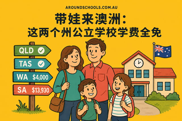 带娃来澳洲:这两个州公立学校学费全免