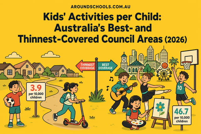 Kids' Activities per Child: Australia's Best- and Thinnest-Covered Council Areas (2026)