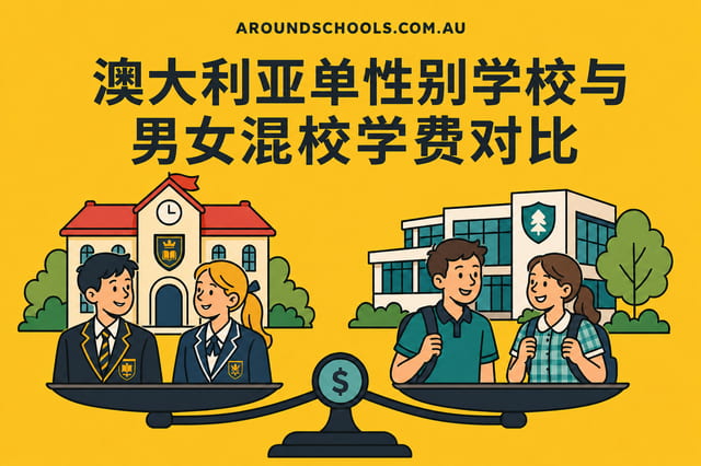 澳大利亚单性别学校与男女混校学费对比