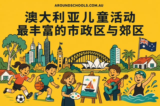澳大利亚儿童活动最丰富的市政区与郊区