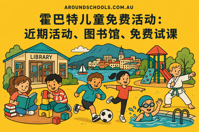 霍巴特儿童免费活动：近期活动、图书馆、免费试课