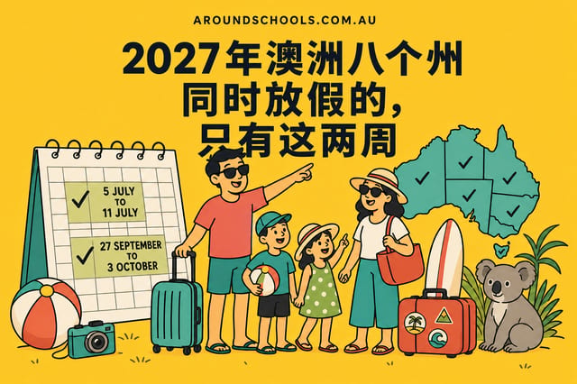 2027年澳洲八个州同时放假的，只有这两周