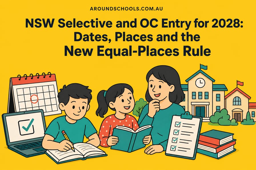 NSW Selective and OC Entry for 2028: Dates, Places and the New Equal-Places Rule
