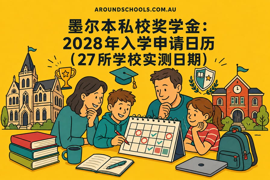 墨尔本私校奖学金：2028年入学申请日历（27所学校实测日期）