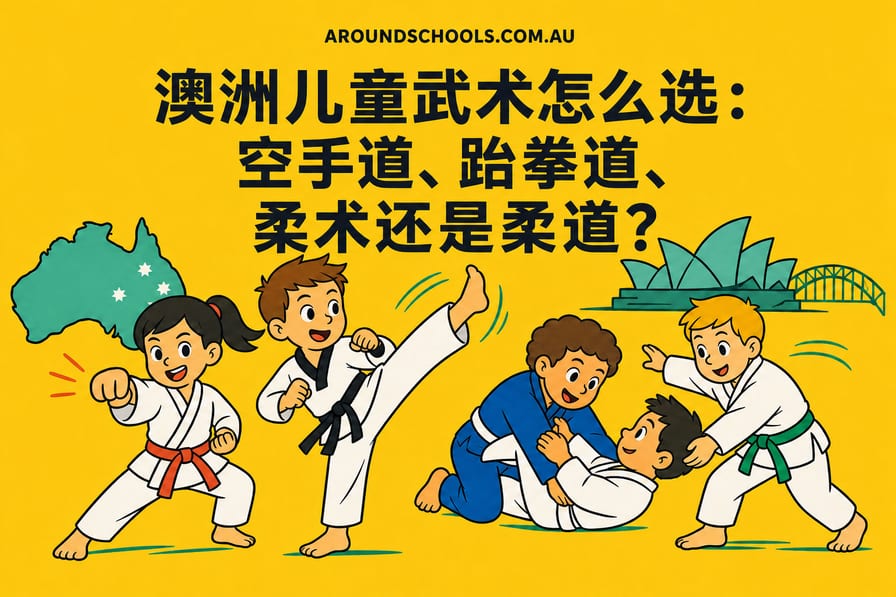 澳洲儿童武术怎么选：空手道、跆拳道、柔术还是柔道？
