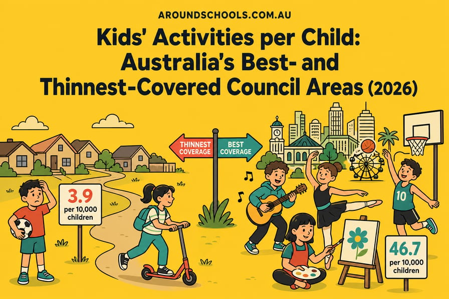 Kids' Activities per Child: Australia's Best- and Thinnest-Covered Council Areas (2026)