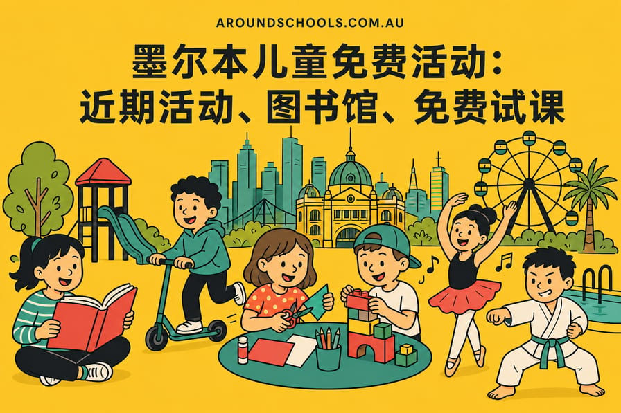墨尔本儿童免费活动：近期活动、图书馆、免费试课