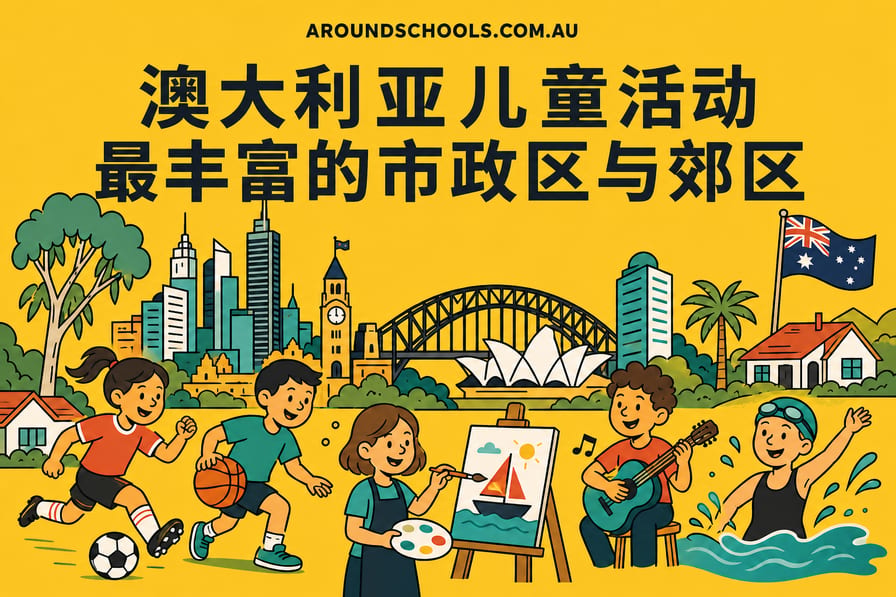 澳大利亚儿童活动最丰富的市政区与郊区
