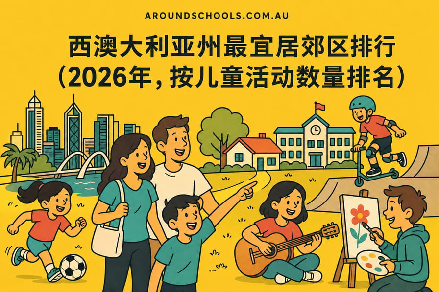 西澳大利亚州最宜居郊区排行（2026年，按儿童活动数量排名）