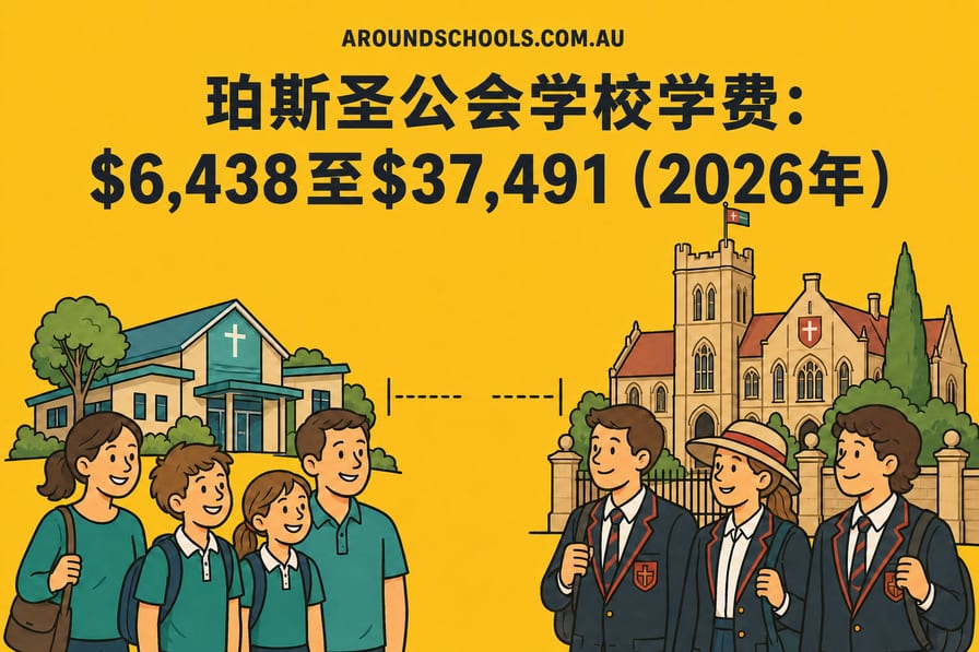 珀斯圣公会学校学费：$6,438至$37,491（2026年）