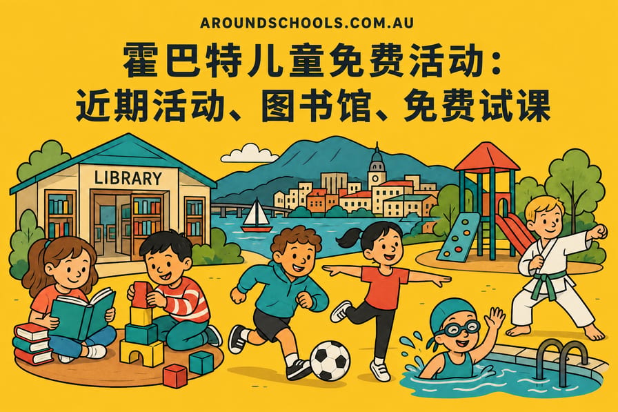 霍巴特儿童免费活动：近期活动、图书馆、免费试课
