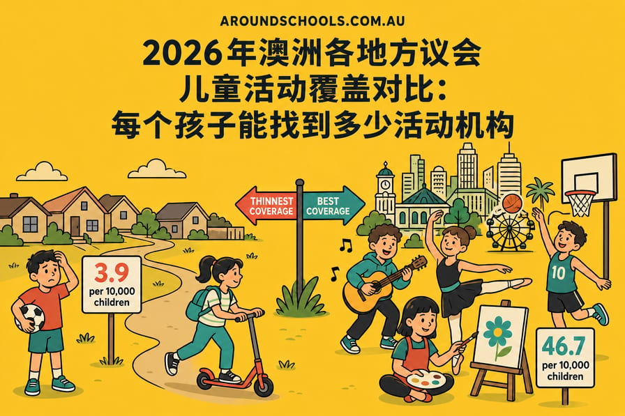 2026年澳洲各地方议会儿童活动覆盖对比：每个孩子能找到多少活动机构