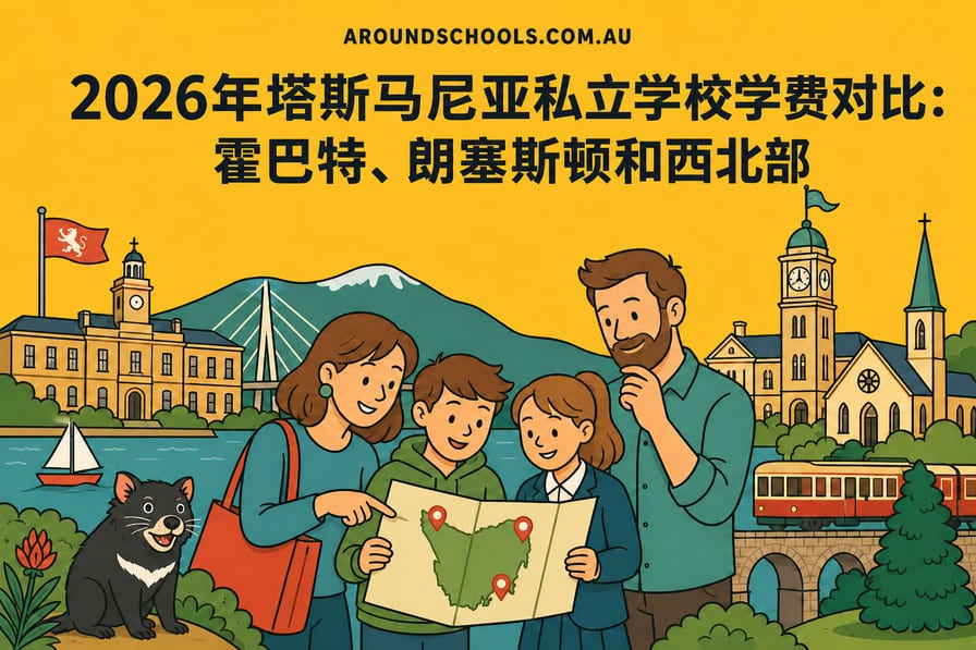 2026年塔斯马尼亚私立学校学费对比：霍巴特、朗塞斯顿和西北部