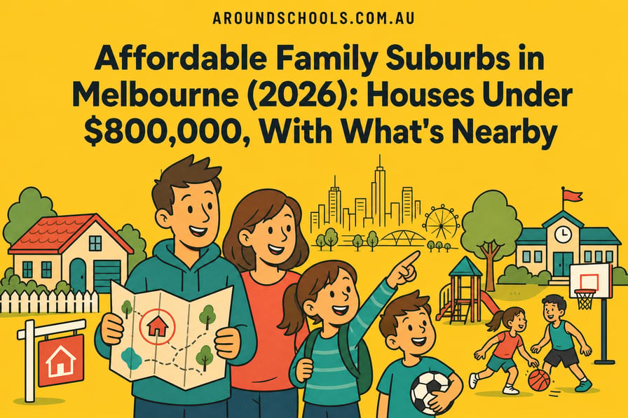 Affordable Family Suburbs in Melbourne (2026): Houses Under $800,000, With What's Nearby
