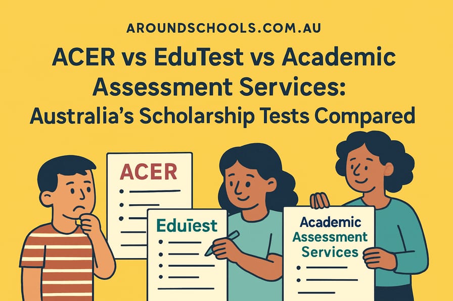 ACER vs EduTest vs Academic Assessment Services: Australia's Scholarship Tests Compared