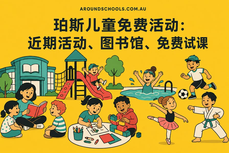 珀斯儿童免费活动：近期活动、图书馆、免费试课