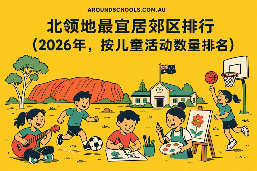 北领地最宜居郊区排行（2026年，按儿童活动数量排名）