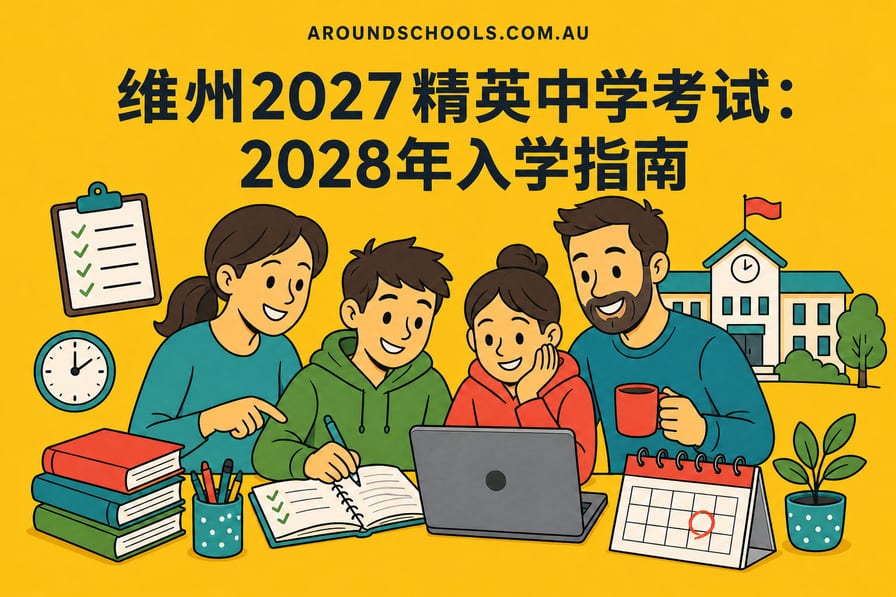 维州2027精英中学考试：2028年入学指南