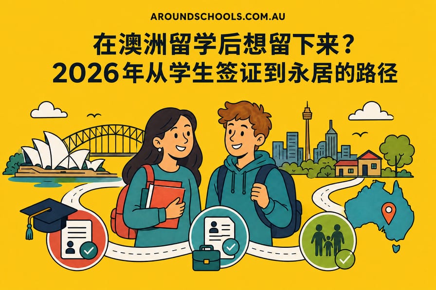 在澳洲留学后想留下来？2026年从学生签证到永居的路径