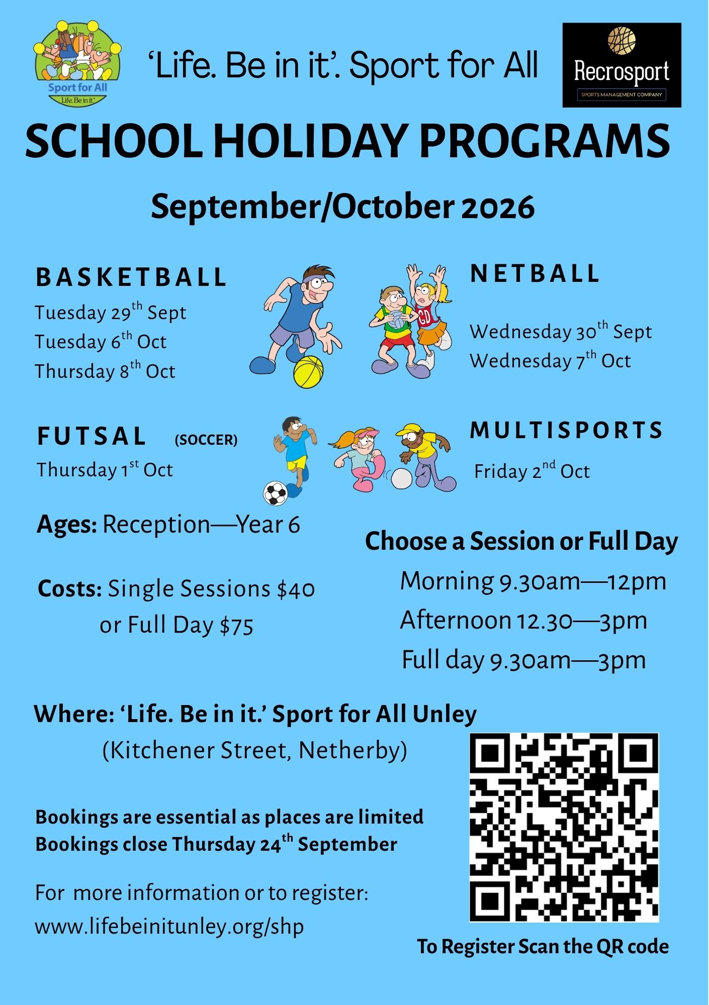 School Holiday Program September/October 2026