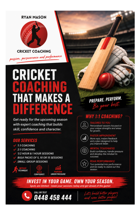 Ryan Mason Cricket Coaching - 1