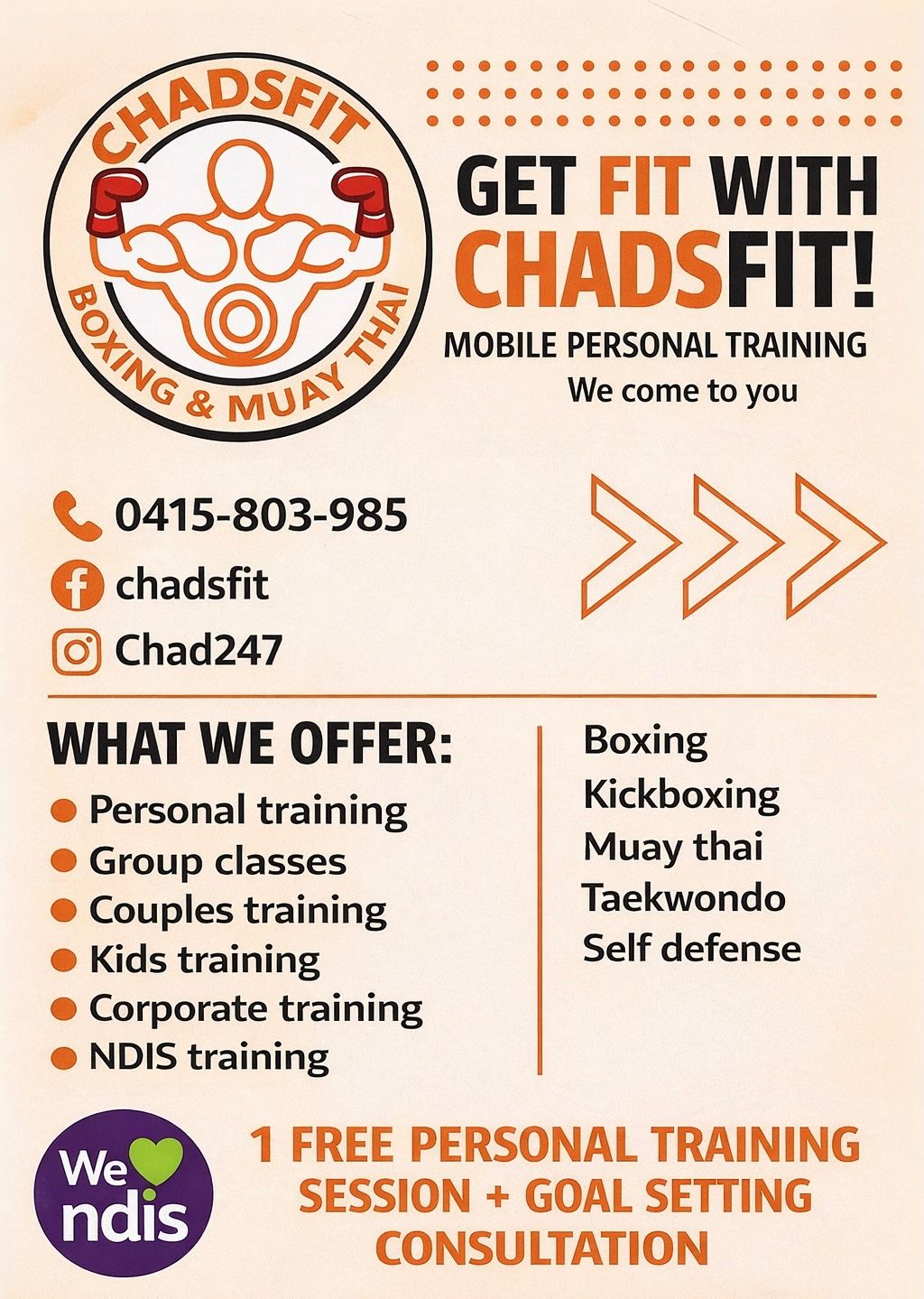 ChadsFit Mobile Boxing & Muay Thai Fitness - 1