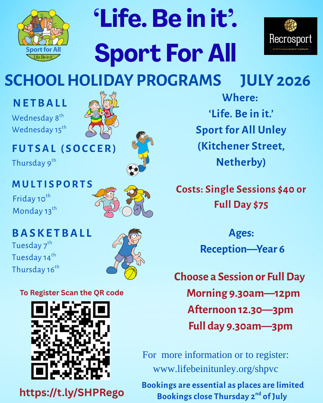 "Life. Be in it" - Sport for All - 1