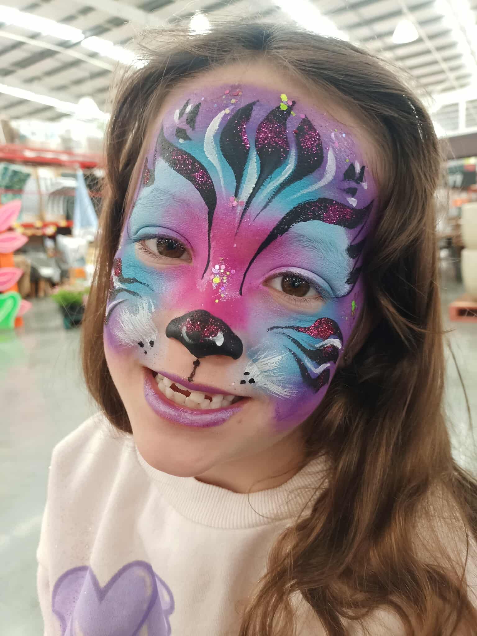 Sparkly Fairy Face Painting - 2