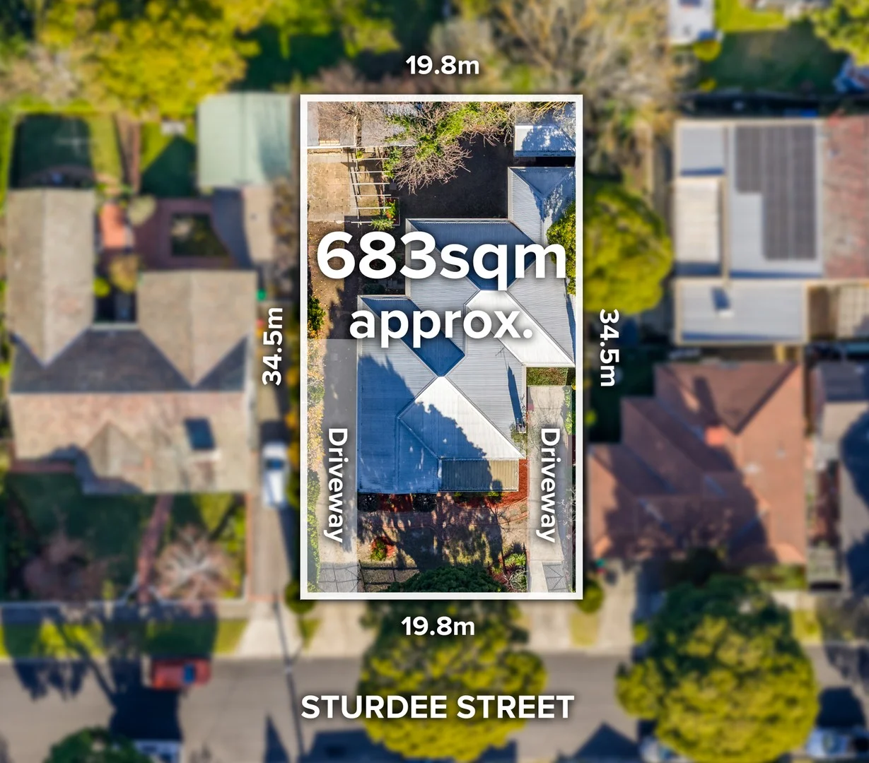 19.8M Frontage | Dual Driveways | Central location