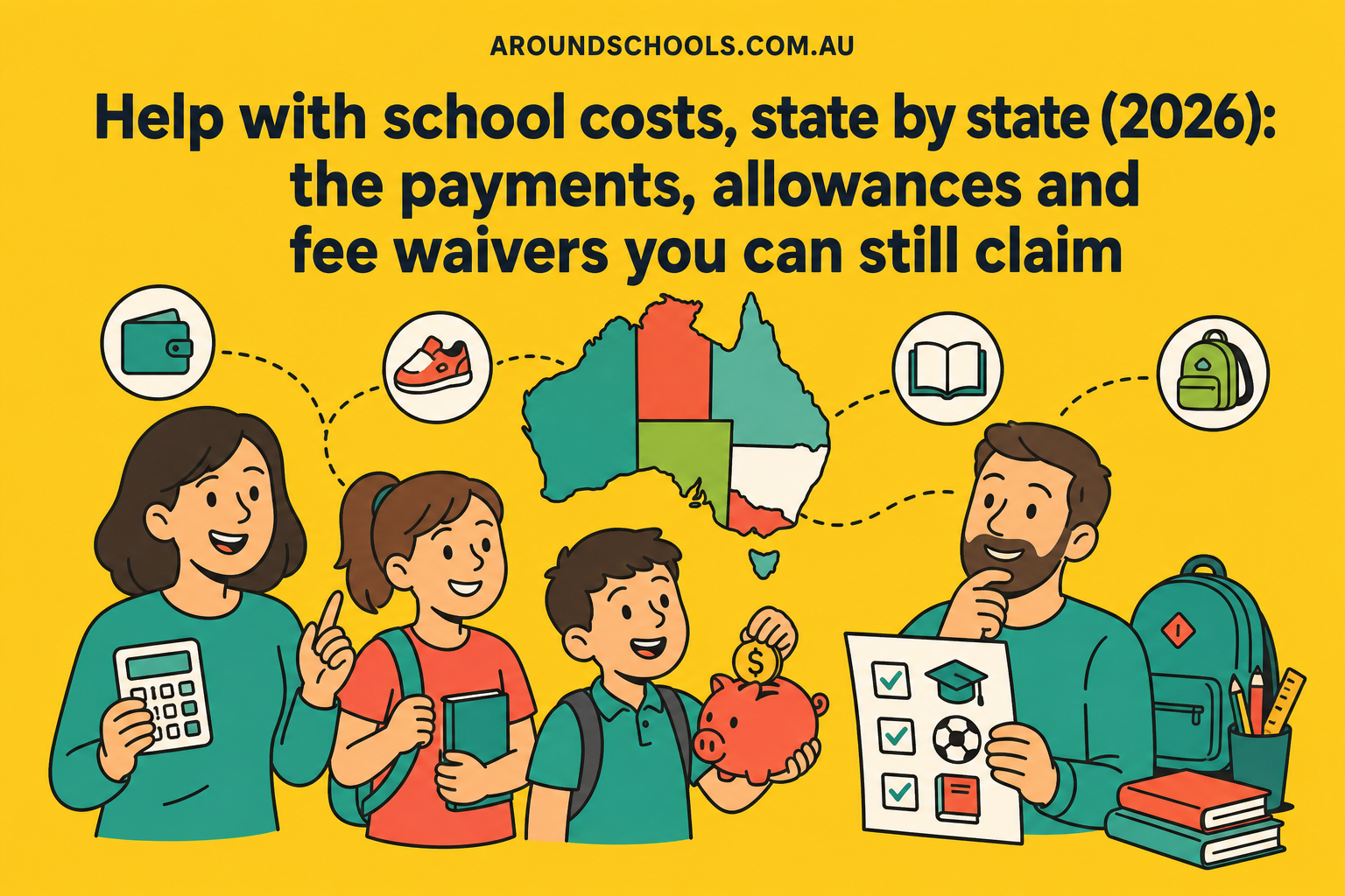 Help with school costs, state by state (2026): the payments, allowances and fee waivers you can still claim