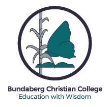 Bundaberg Christian College school logo
