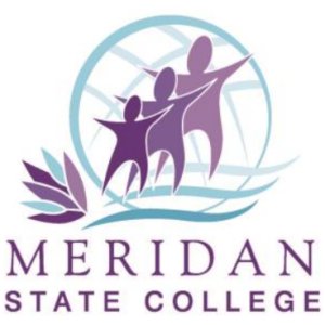 Meridan State College school logo