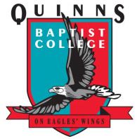 Quinns Baptist College school logo