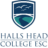 Halls Head College Education Support Centre 校徽