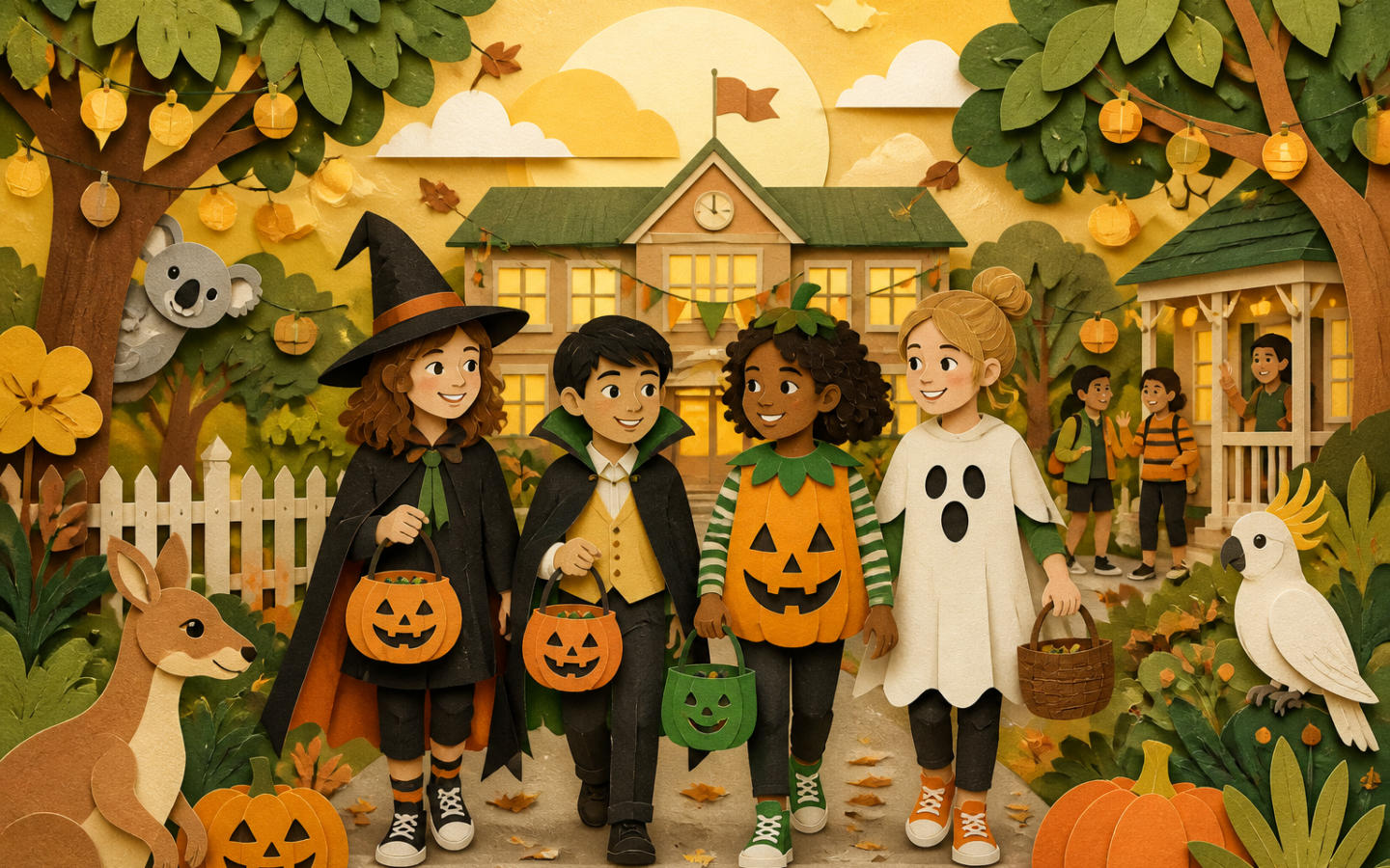 Playful Halloween illustration — conceptual seasonal artwork