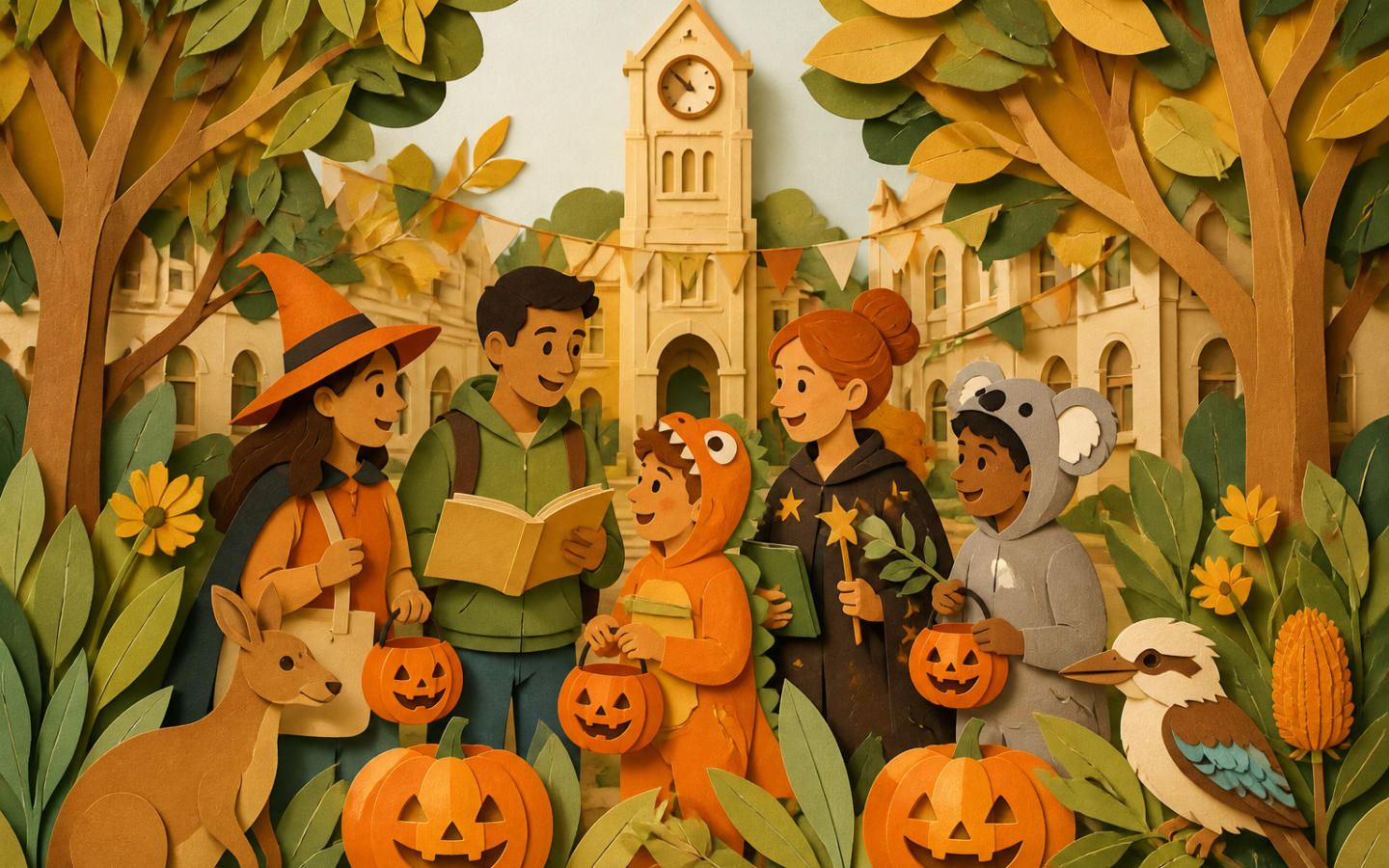 Playful Halloween illustration — conceptual seasonal artwork