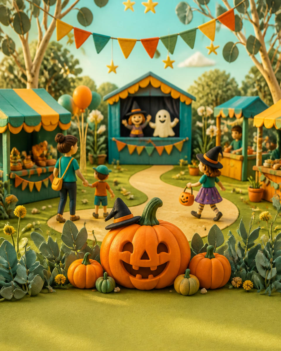 Playful Halloween illustration — conceptual seasonal artwork