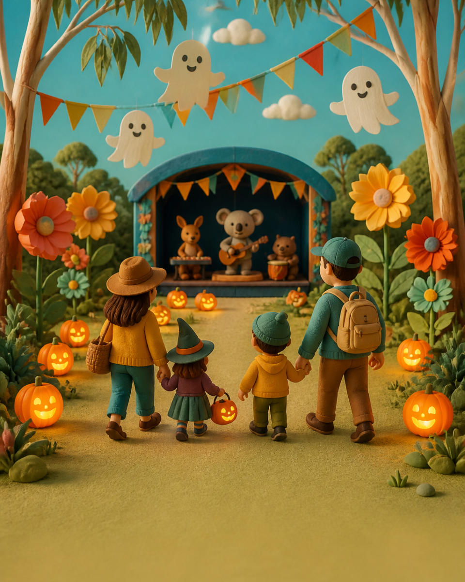 Playful Halloween illustration — conceptual seasonal artwork
