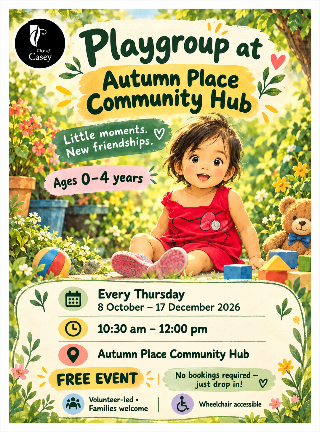 Autumn Place Playgroup - Every Thursday from 8 October to 17 December 2026 — photo 1